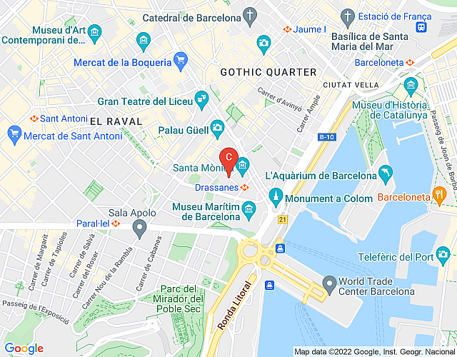 Ramblas family Barcelona map image