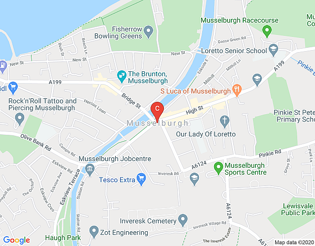 Musselburgh High St 4 – two bedroom apartment map image
