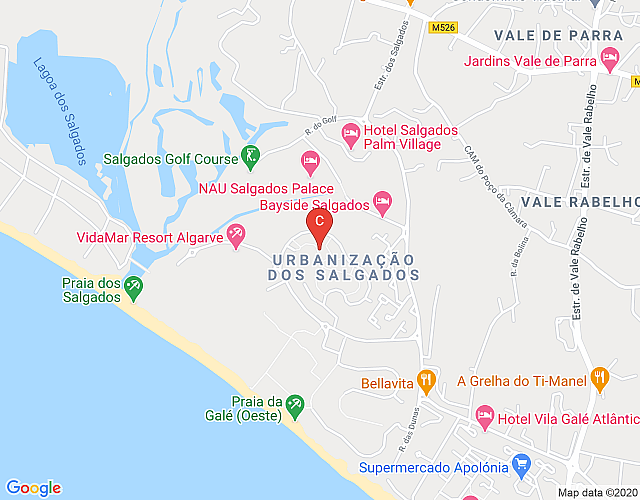 Herdade dos Salgados, T3-8D_0B, Vila das Lagoas, Albufeira. imagem do mapa