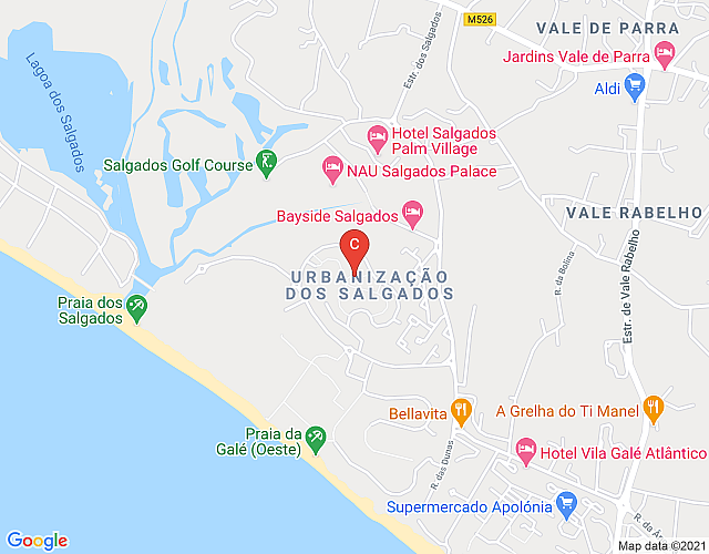 Herdade dos Salgados, T3-7D_1A, Vila das Lagoas, Albufeira. imagem do mapa
