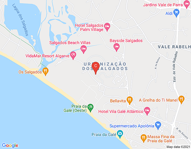 Herdade dos Salgados, T2-12C_3D, Vila das Lagoas, Albufeira. imagem do mapa