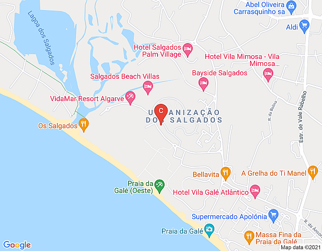 Herdade dos Salgados, T2-13A_3A, Vila das Lagoas, Albufeira. imagem do mapa