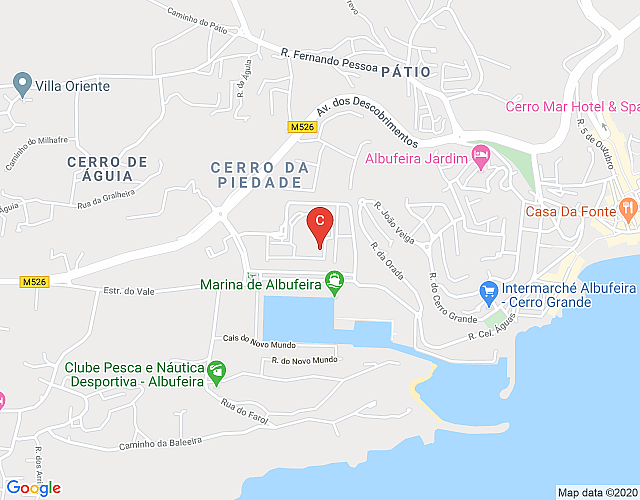 Apartments of the Orada, T1-E_117, in the Marina of Albufeira map image