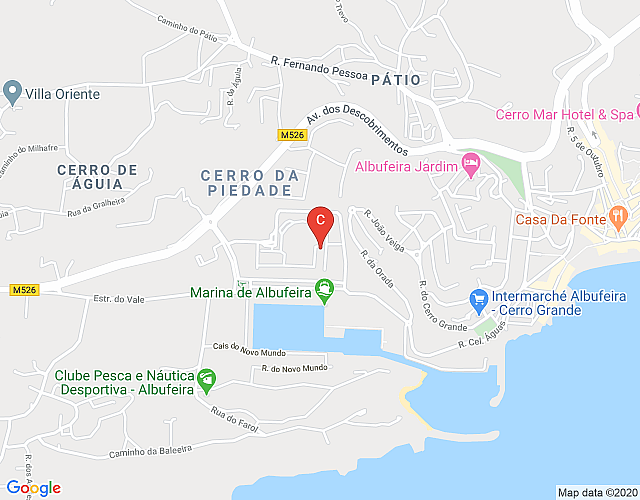 Orada Tourist Apartments , two bed Rooms, T2-F_010, in the Marina of Albufeira map image