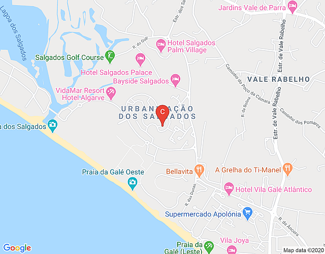 Albufeira, Herdade dos Salgados, Vila das Lagoas, Two-Bedroom Apartment, 9A-2B, Praia dos Salgados map image