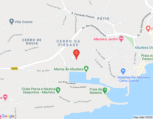 Apartments of the Orada, T1-D_115, in the Marina of Albufeira map image