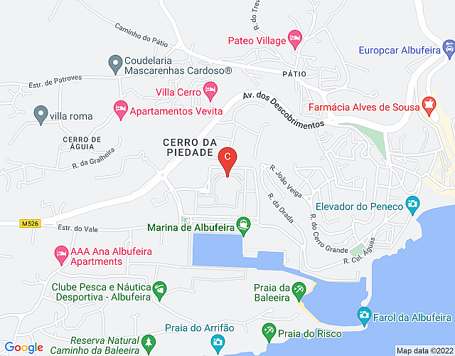 Apartamentos da Orada,T1_G-128 Marina de Albufeira map image