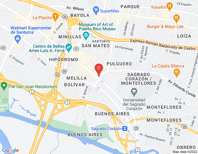 *New Property* Las Brisas Flat | 1 bedroom apartment located steps from trendy restaurants & bars! imagen del mapa
