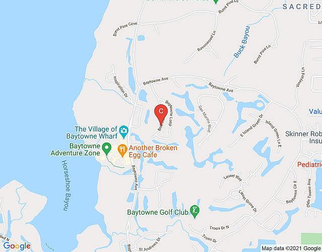 Sugar Sands – Baytowne Wharf (Sandestin Resort) – PET FRIENDLY map image