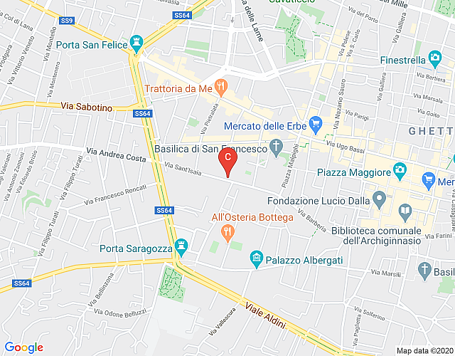 Cozy 1BR with car park in the heart of Bologna map image