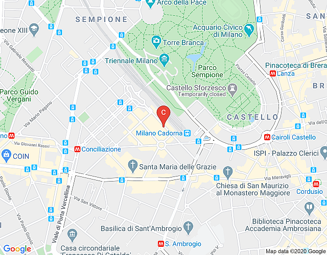 Brand new flat in the heart of Milan map image