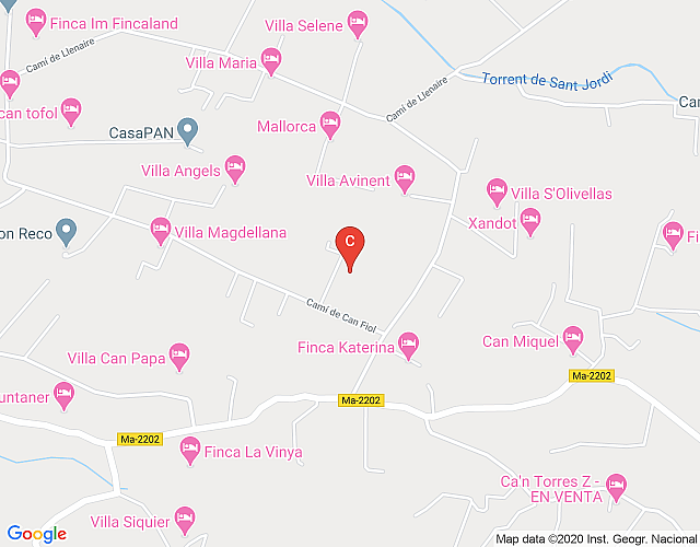 Villa Fiola for 6 guests, only 4km to Mallorca beaches! Catalunya Casas map image