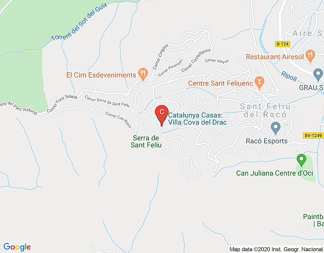Catalunya Casas: Mountain villa Cova del Drac, 40 km to Barcelona city center! map image
