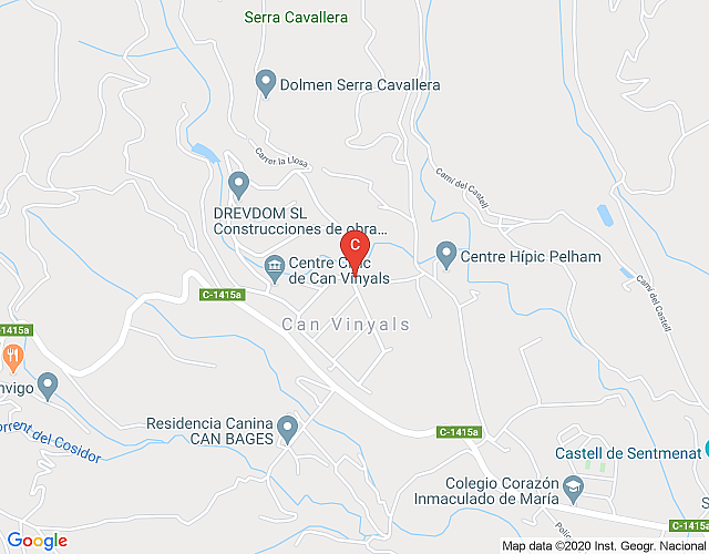 Catalunya Casas: Villa in Can Vinyals, in the hills between Barcelona and Girona map image