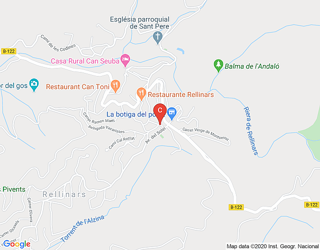 Catalunya Casas: Villa Rellinars for 11 guests, in the lush Catalonia countryside! map image