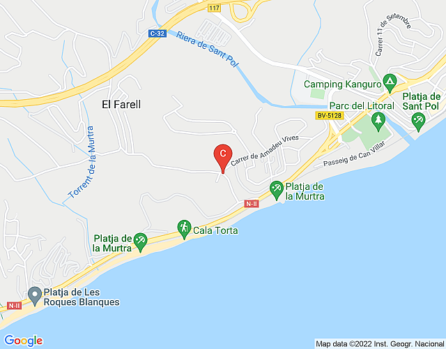 Catalunya Casas: Enjoy the exceptional beauty of your surroundings in this vacation paradise – Beach map image