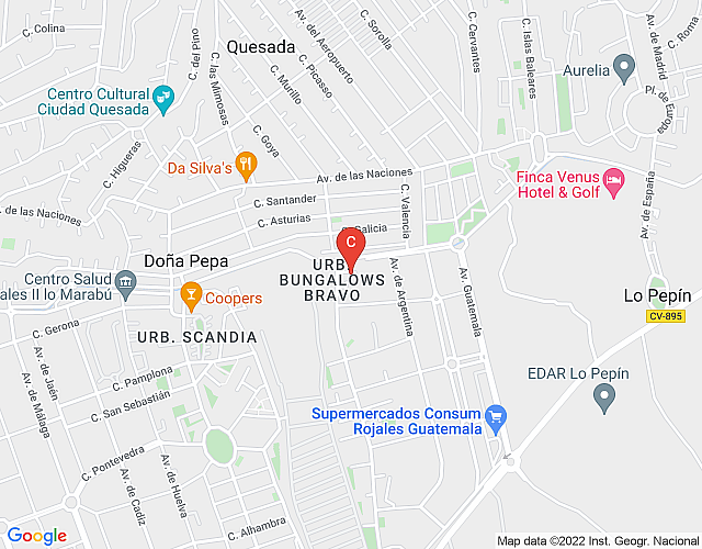 CH Paraiso Ciudad Quesada map image