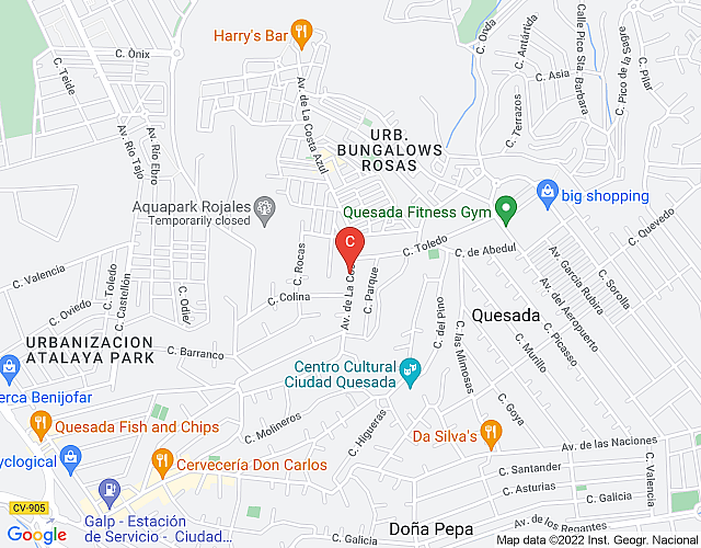 CH Las Buganvillas Ciudad Quesada map image