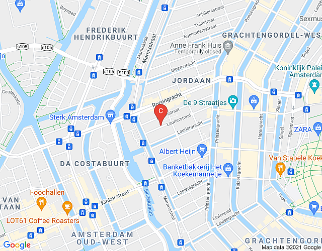 Laurierstraat – Ground Floor with 2 bedrooms map image