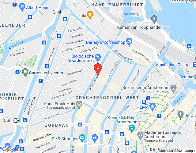 Princengracht – 2 bedrooms & 2 ensuites map image