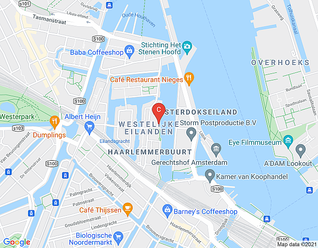 Waterfront studio apartment map image