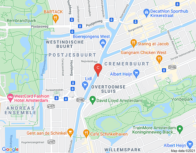 Derde Kostverlorenkade –  Four bedrooms map image