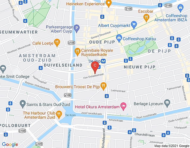 Van Ostadestraat – 1 bed Garden map image