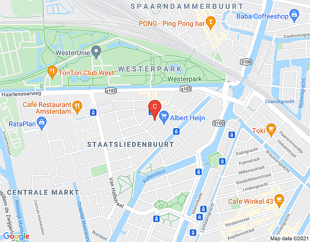 Van Hogendorpstraat – 1 bed map image
