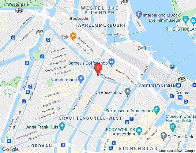 Brouwersgracht – 1 bedroom map image
