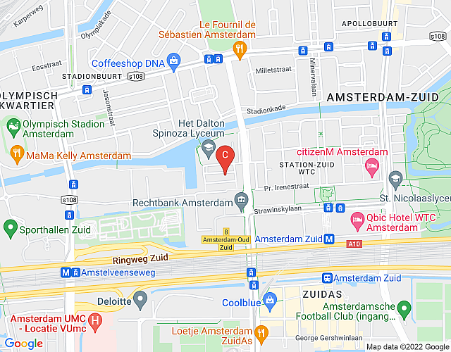 Johannes Worpstraat – 1 bedroom map image