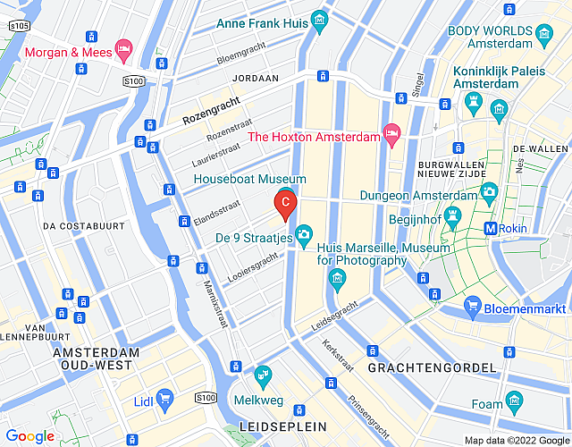 Prinsengracht – 1 bedroom map image