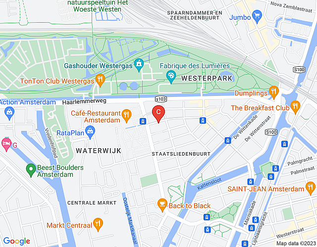 Van der Hoopstraat – two living areas kitchens and bedrooms and a garden map image