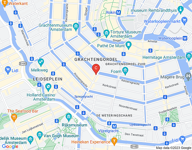 Keizersgracht – Two Bedrooms map image