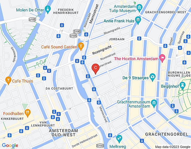 Lauriergracht – 1 bedroom – Sleeps 2 map image