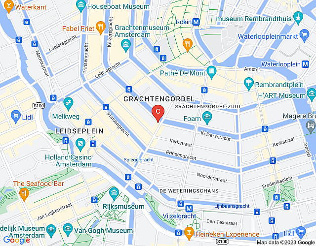 Keizersgracht | One Bedroom | Canal View map image