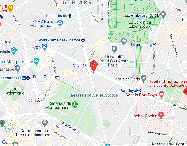 St Germain Montparnasse Vavin map image
