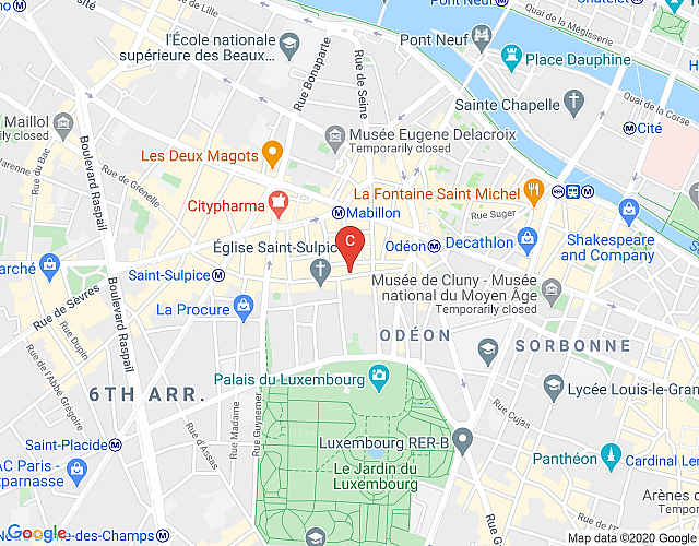 Apt St Germain Sulpice CityCosy map image