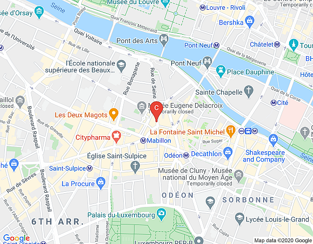 Studio Seine Odeon CityCosy map image