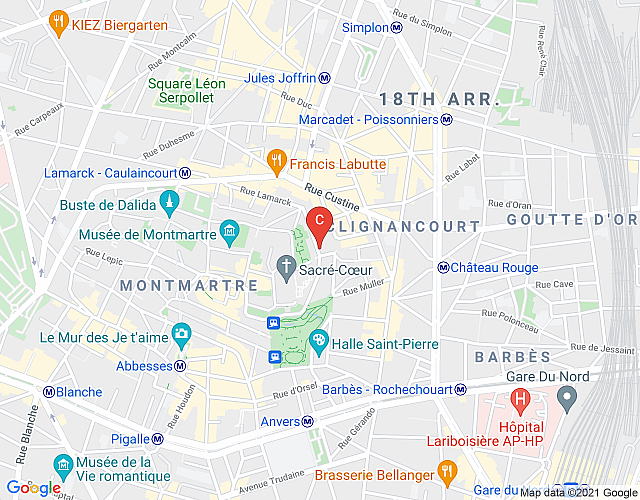Sacré Coeur CityCosy map image