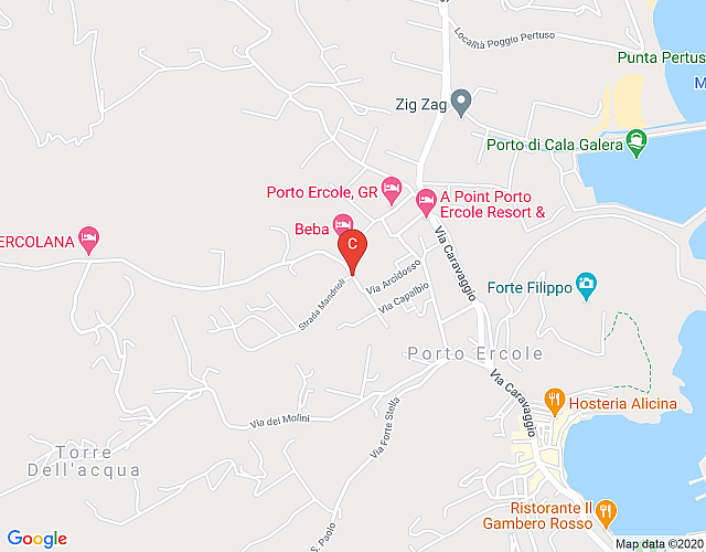 Villa Magara, Villa à Porto Ercole avec Piscine  et la Mer map image
