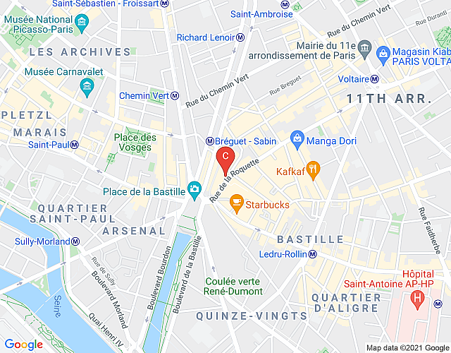 Le Secret Du Bastille map image