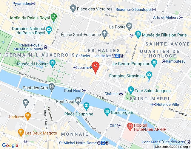 Le Trésor de Rue Rivoli map image