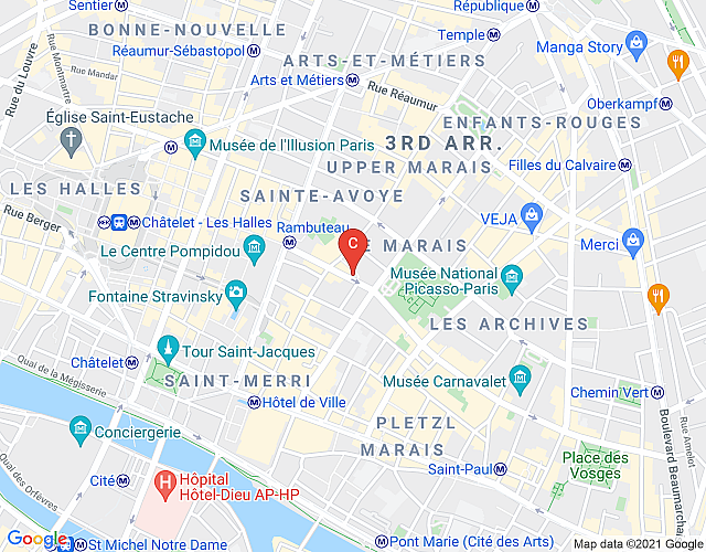 Le Gourmet du Marais map image