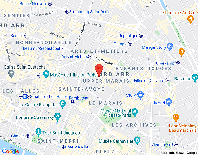 Le Jardin Du Marais – Beaubourg map image