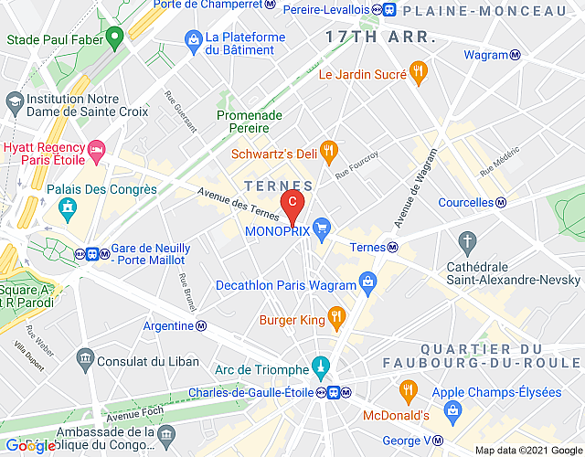 Le Triomphe Elysees map image