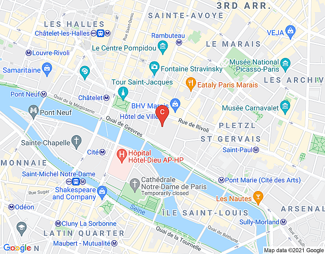 Seine Penthouse – Paris Centre map image
