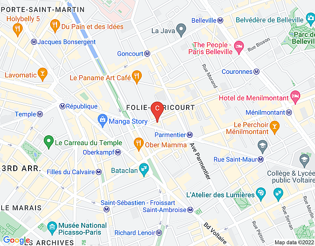 Studio La Fontaine – Republique map image