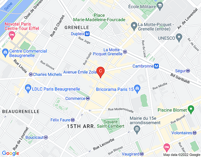 Le Tresor du Eiffel Apartment map image