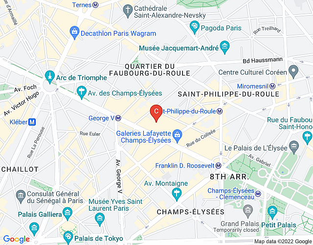 Maison Champs Elysees map image