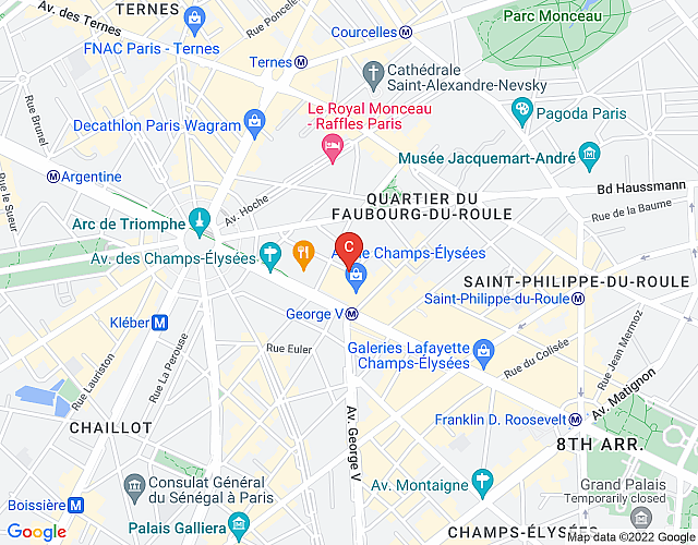 Terrasse Champs Elysees map image